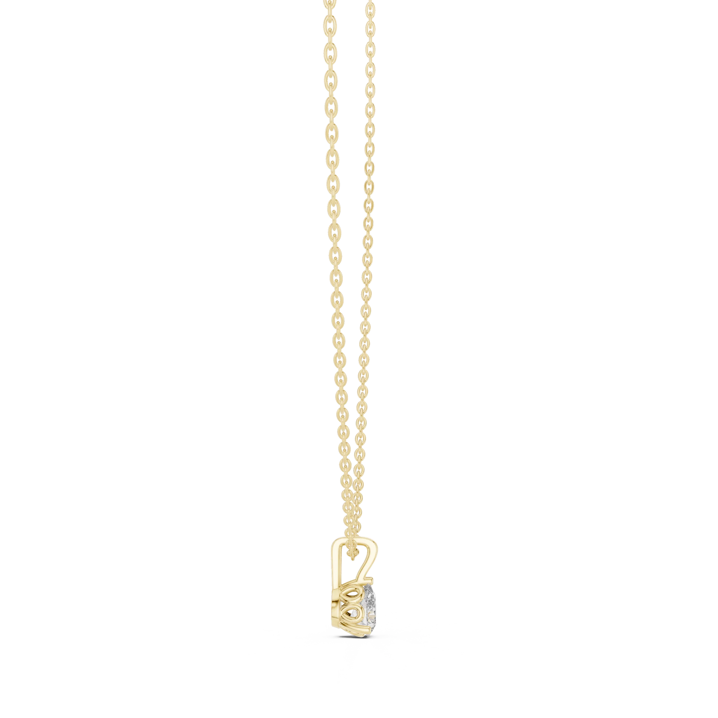 Round Diamond Solitaire Pendant