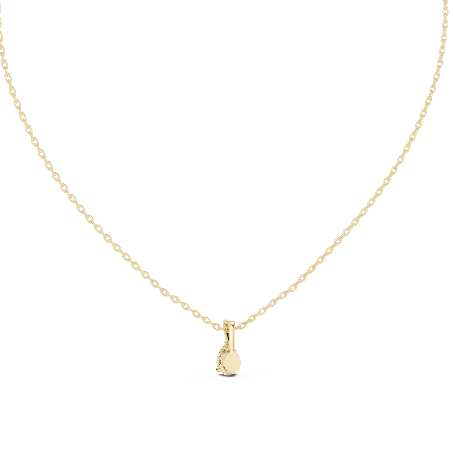 Round Diamond Solitaire Pendant