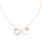 Diamond Butterfly Infinity Necklace