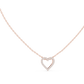 Diamond Open Heart Necklace