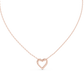 Diamond Open Heart Necklace