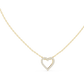 Diamond Open Heart Necklace