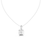 Cushion Cut Diamond Halo Pendant