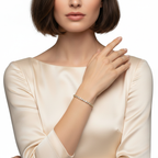 Yellow Gold Round Diamond Bracelet