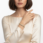 Yellow Gold Round Diamond Bracelet