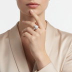 Yellow Gold Oval Diamond Ring