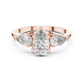 Pear Cut Three Stone Ring
