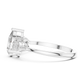 Pear Cut Three Stone Ring