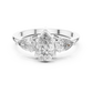 Pear Cut Three Stone Ring