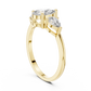Pear Cut Three Stone Ring