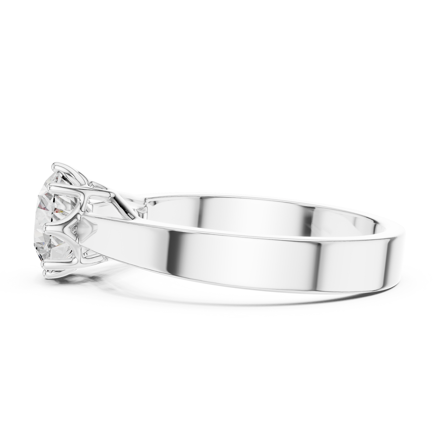 Eight Prong Round Diamond Solitaire