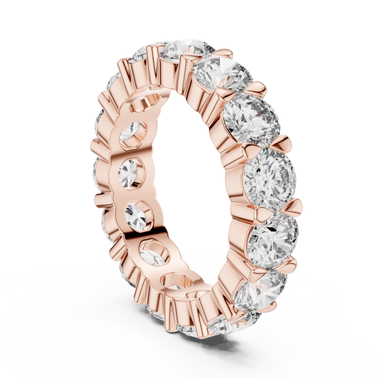 Round Cut Diamond Eternity Band
