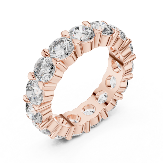 Round Cut Diamond Eternity Band