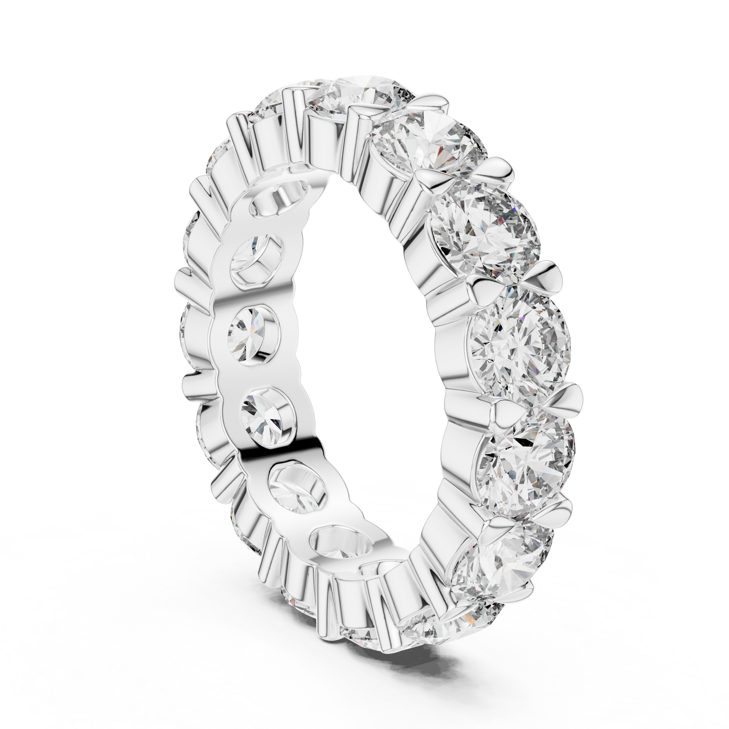 Round Cut Diamond Eternity Band
