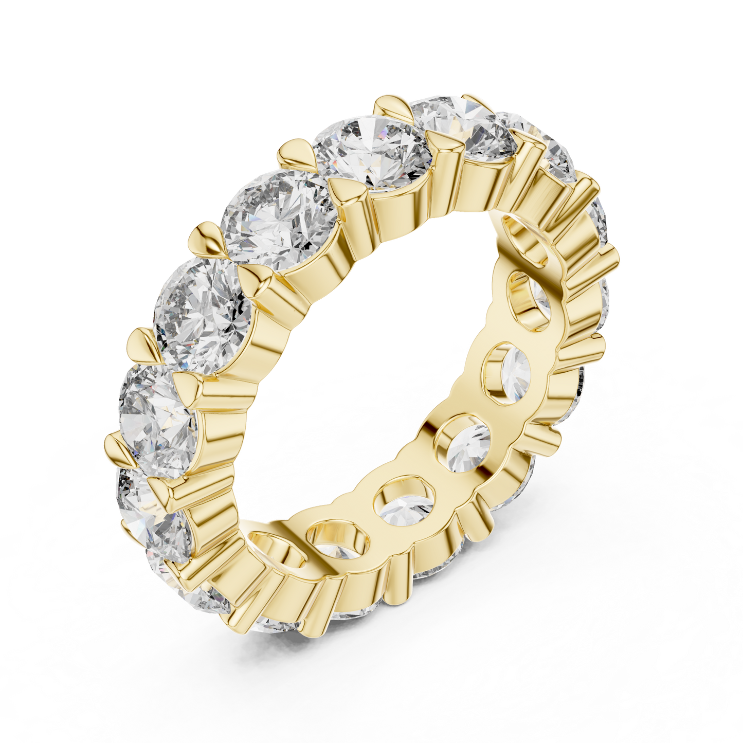 Round Cut Diamond Eternity Band