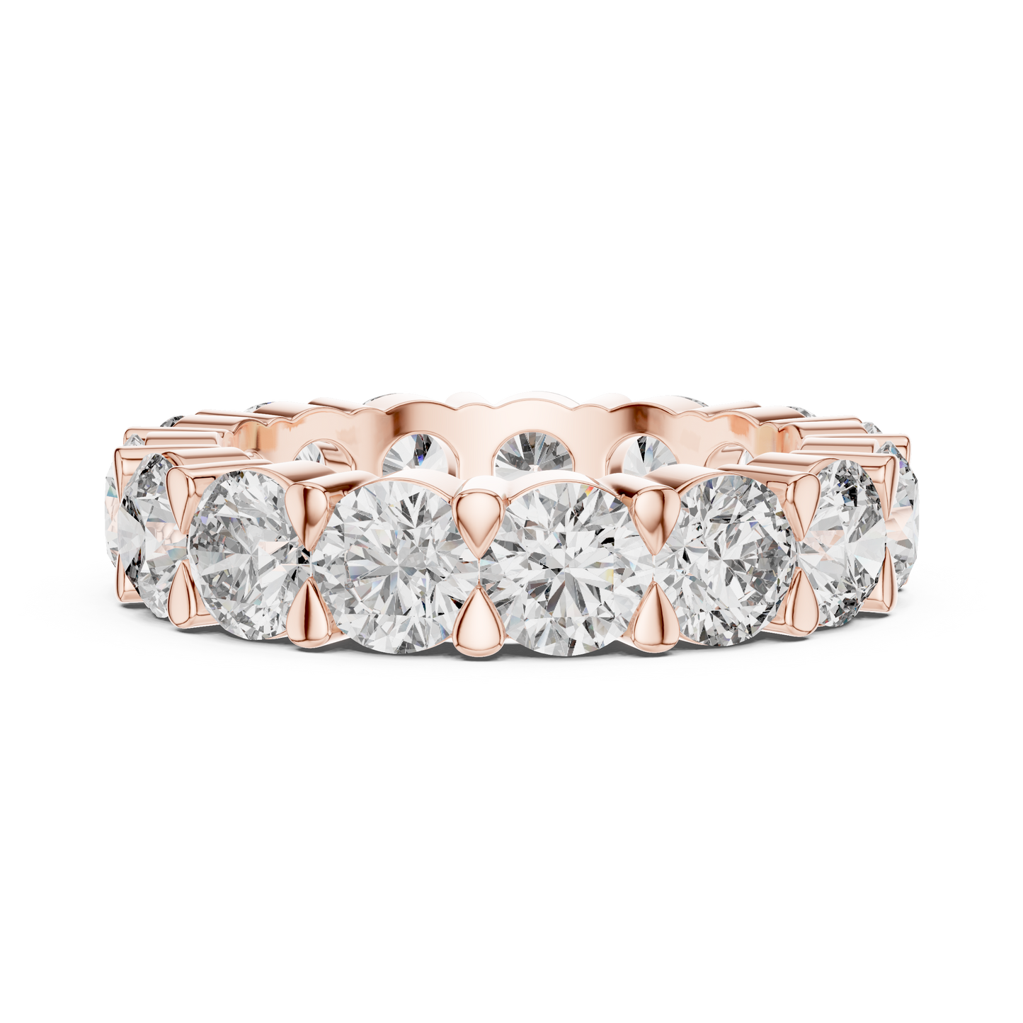 Round Cut Diamond Eternity Band
