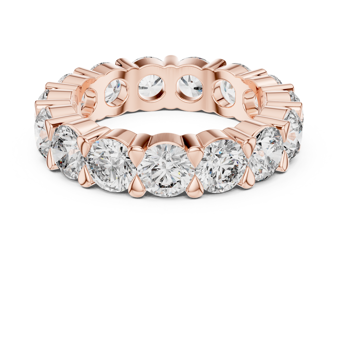 Round Cut Diamond Eternity Band