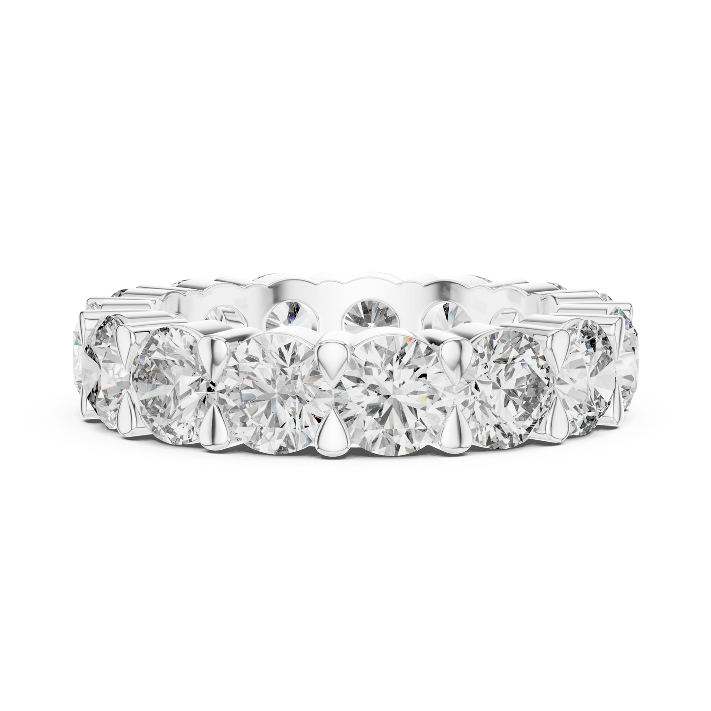 Round Cut Diamond Eternity Band