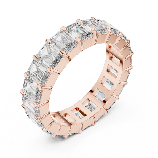 Emerald Cut Diamond Eternity Band