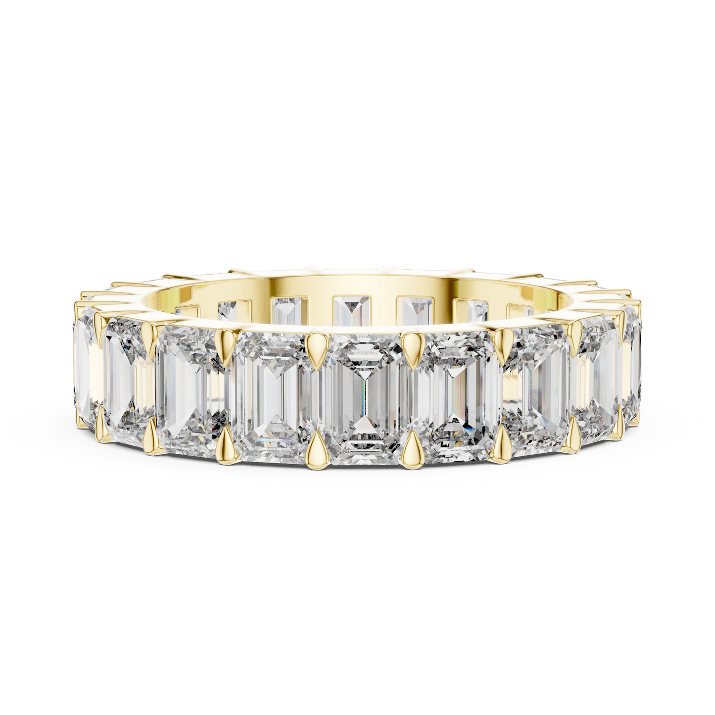 Emerald Cut Diamond Eternity Band