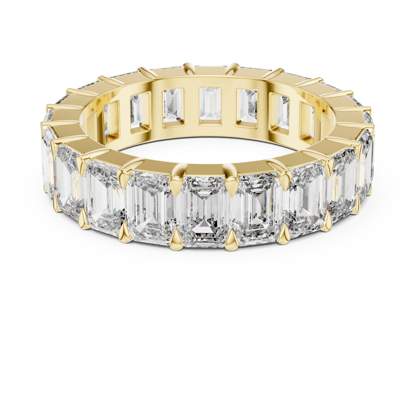 Emerald Cut Diamond Eternity Band