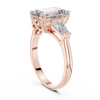 Emerald Cut Three Stone Ring