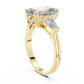 Emerald Cut Three Stone Ring