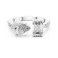 Pear and Emerald Cut Toi et Moi Ring