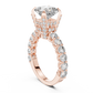 Princess Cut Hidden Halo Ring