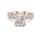 Princess Cut Hidden Halo Ring