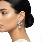 White Gold Multi-Shape Diamond Earrings