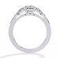 Oval Engagement Ring with Marquise Side Stones