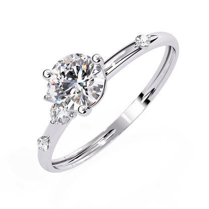 Diamond Constellation Engagement Ring | Unique Asymmetrical Design