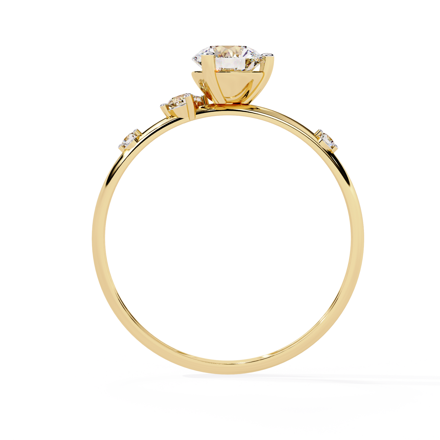 Diamond Constellation Engagement Ring | Unique Asymmetrical Design
