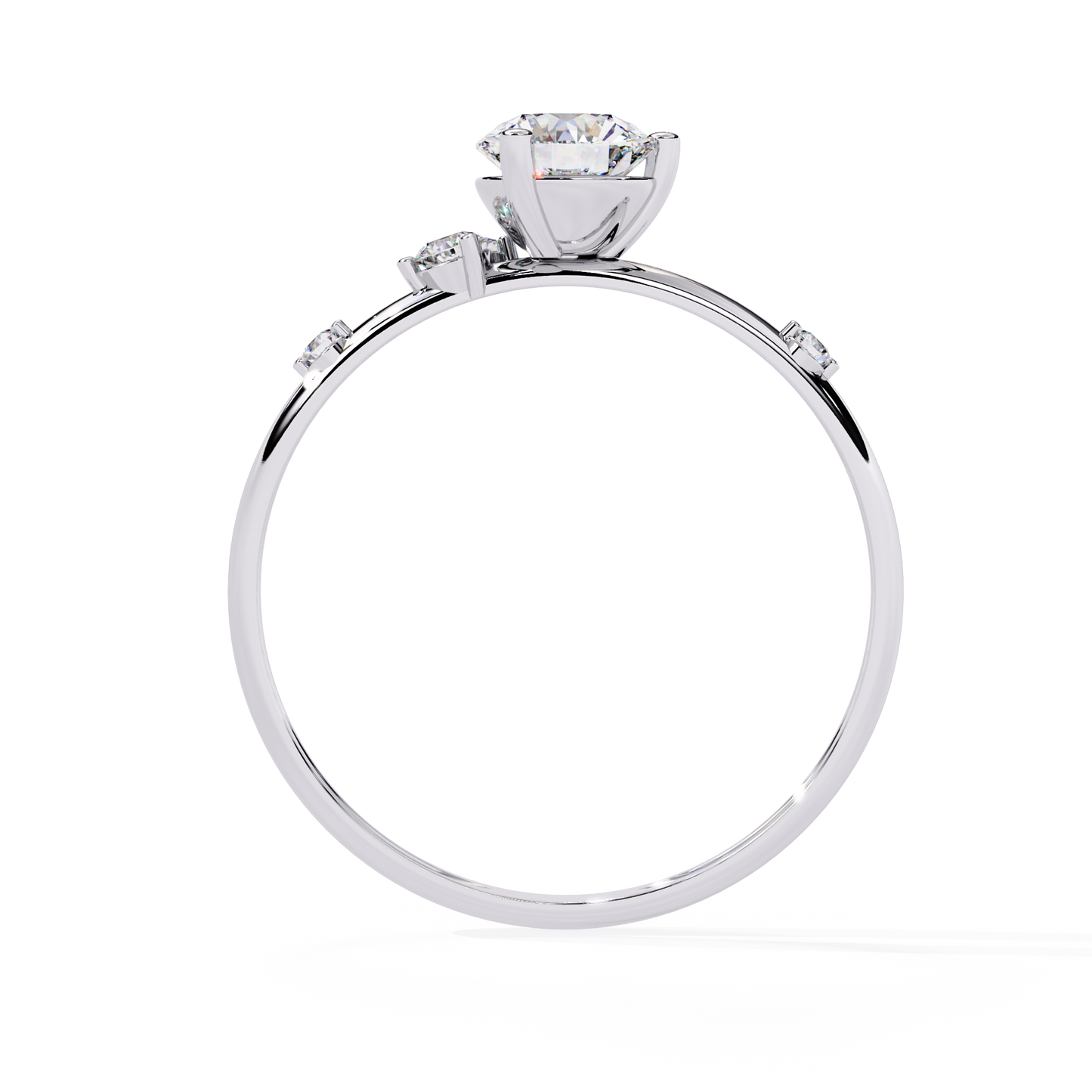 Diamond Constellation Engagement Ring | Unique Asymmetrical Design