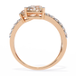 Diamond Serpent Wrap Ring | Modern Three Stone Design