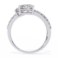 Diamond Serpent Wrap Ring | Modern Three Stone Design
