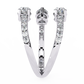 Diamond Serpent Wrap Ring | Modern Three Stone Design