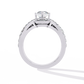 Diamond Peacock Statement Ring | Pear Cut Art Deco Design