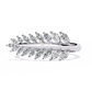 Diamond Feather Ring | Elegant Marquise Statement Band