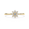 Dainty Flower Engagement Ring | Floral Diamond Cluster