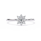 Dainty Flower Engagement Ring | Floral Diamond Cluster