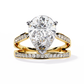 Pear Shaped Elegant Modern Design | Modern Pave Diamond Band