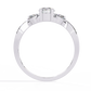 Infinity Engagement Ring with Marquise Side Stones | Romantic Twisted Band