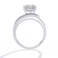 Swirl Split Shank Engagement Ring | Modern Solitaire Design