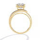 Swirl Split Shank Engagement Ring | Modern Solitaire Design