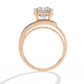 Swirl Split Shank Engagement Ring | Modern Solitaire Design