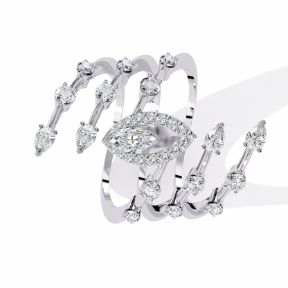Diamond Vine Wrap Ring | Nature-Inspired Statement Ring