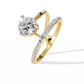 Open Wrap Diamond Ring | Modern Solitaire Engagement Style