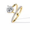 Open Wrap Diamond Ring | Modern Solitaire Engagement Style